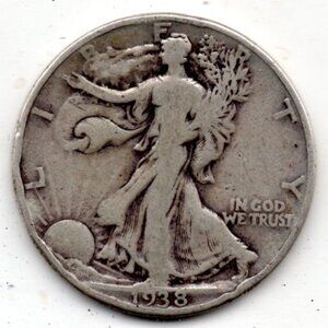 Granny Estate Find - 1938 Walking Liberty Half Dollar (Philadelphia Mint)